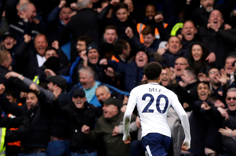 Illustration for article titled Feast Your Eyes On These Photos Of Enraged Chelsea Fans Flipping Off Dele Alli